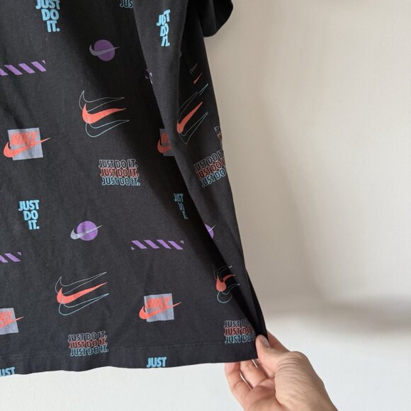 Nike Just Do It T-Shirt Size XL Black Athletic Sportswear Brand Logo Swoosh Mens - Picture 9 of 15